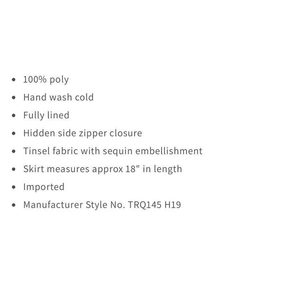🆕 NWT Tularosa Mara Sequin Ruffle Skirt Size L - Picture 15 of 15